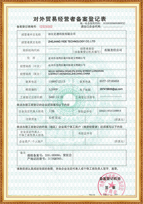 Certificate Of Honor